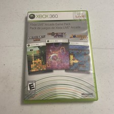 Xbox Live Arcade Game Pack (Xbox 360) Estuche y juego probado
