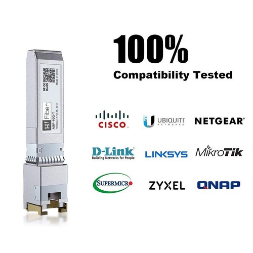 10Gb SFP+ RJ45 Transceiver 10G Ethernet Module Compatible Cisco Ubiquiti - Picture 5 of 7