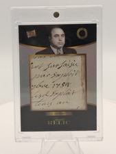 2025 Piece of the Past This Handwritten Al Capone Relic Says &ldquo;EXPLOIT&rdquo;  1/1 RARE