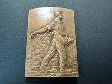 Médaille plaque en bronze, "Le Semeur" de René Baudichon-Ref 1
