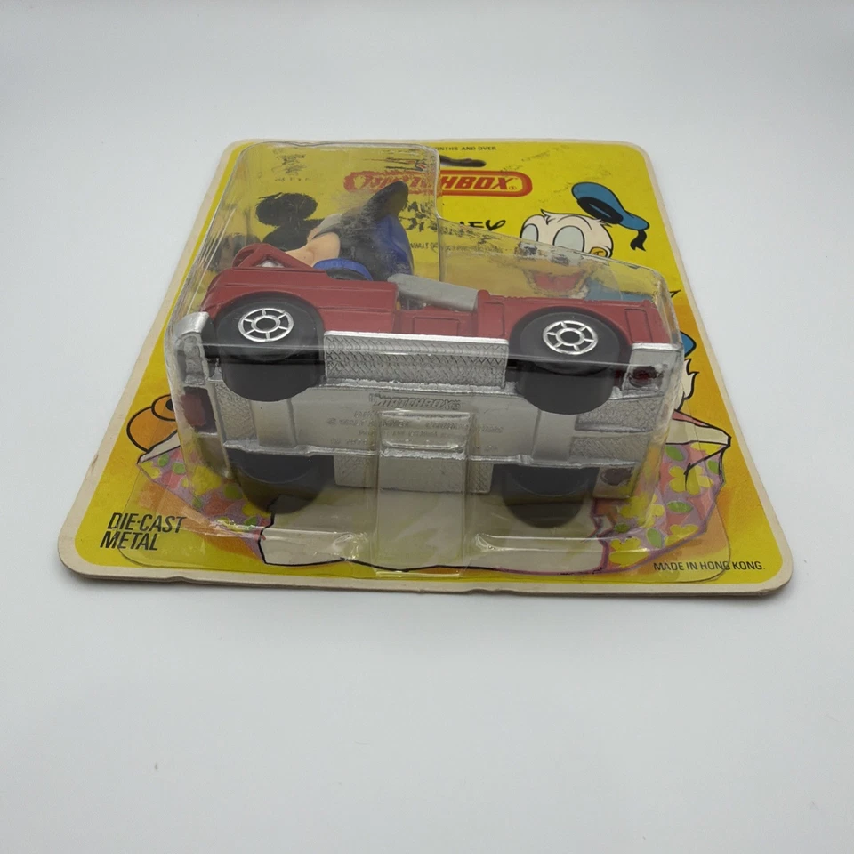 Matchbox Die Cast 1979 Walt Disney Mickey Mouse Fire Truck Toy Hong Kong NIB - Image 3 of 4