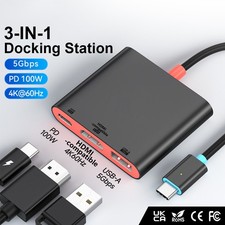 3  in  1 Type  C Multiport Hub 4K 60Hz HD HUB Converter Docking Dock For Switch 2