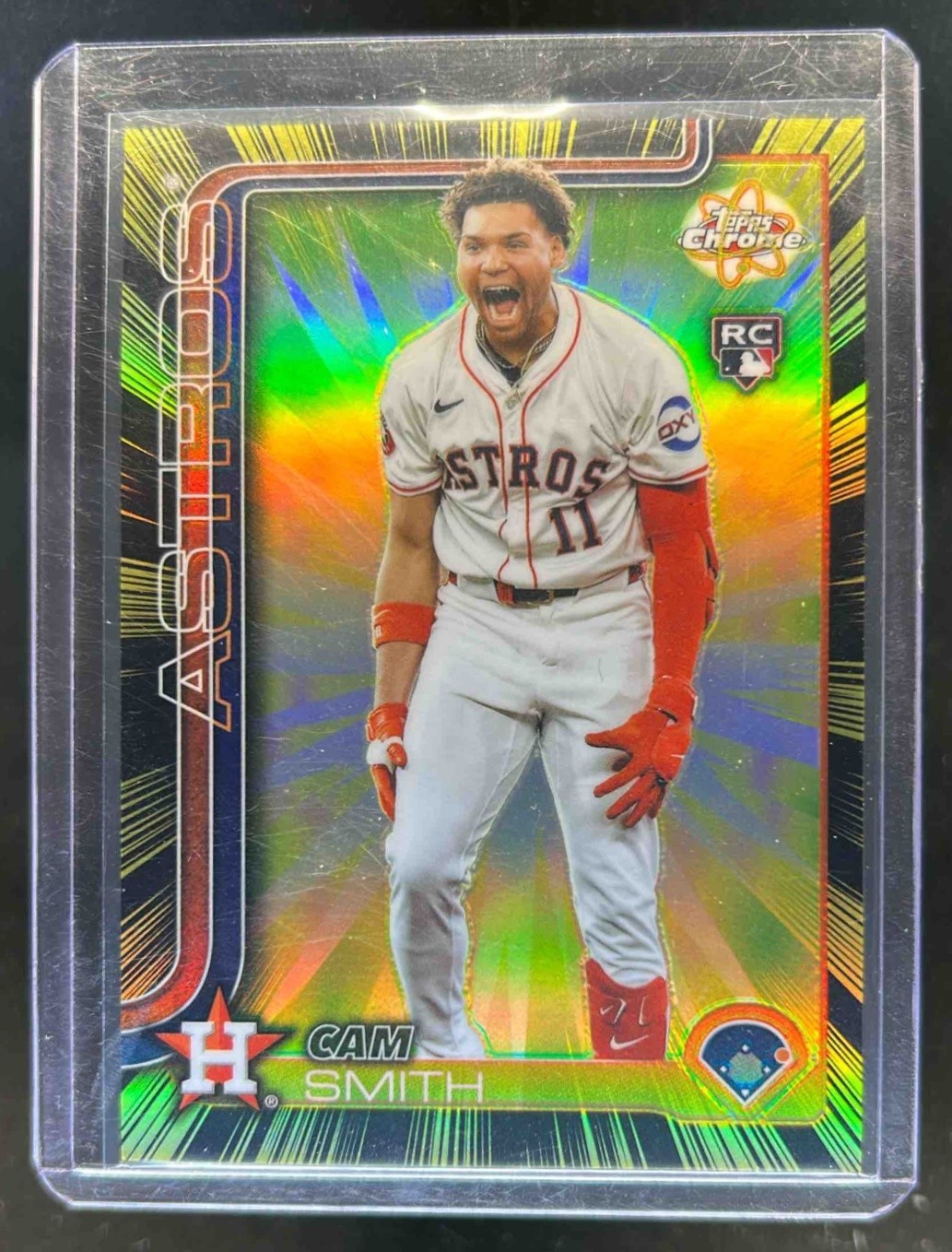 2025 Topps Chrome Update Cam Smith Radiating Rookie RC SP #RR-23 Astros