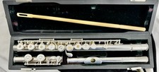 Pearl PF-505E Flauto Placcato Argento Foro Chiuso Piede C con Custodia Testato Funzionante