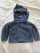 Mamas & Papas Navy Baby Cardigan Jacket - 3-6 Months Excellent Condition
