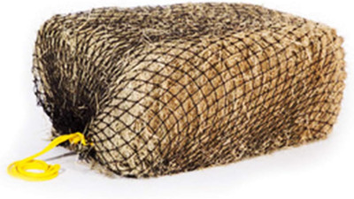 - Square Net Hay Holder for Horses - Durable Nylon Square Bale Hay Net Slow Feed