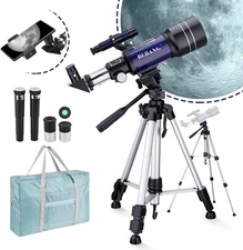 BEBANG Telescopes 70MM Telescope for Beginners, Refractor Telescopes w/ Tripod