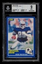 1989 Score Set-Break # 18 Michael Irvin BGS 9 MINT