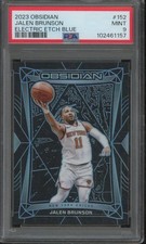 2023-24 Panini Obsidian JALEN BRUNSON #152 Electric Etch Blue /30 PSA 9 JMP10