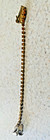 VINTAGE AMBER RHINESTONE & GOLD TONE ( W/ALLIGATOR CLIPS) SWEATER CLIP — photo 2
