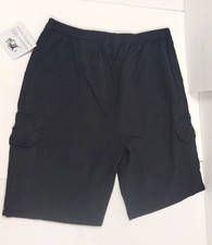 Collections Etc. Women's Stretch Waist Capri Pants Black  Size: Large