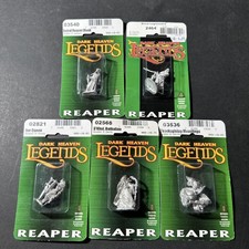 Reaper Miniatures: Lot Of 5 Unpainted Unassembled Sealed Figures Metal B2157