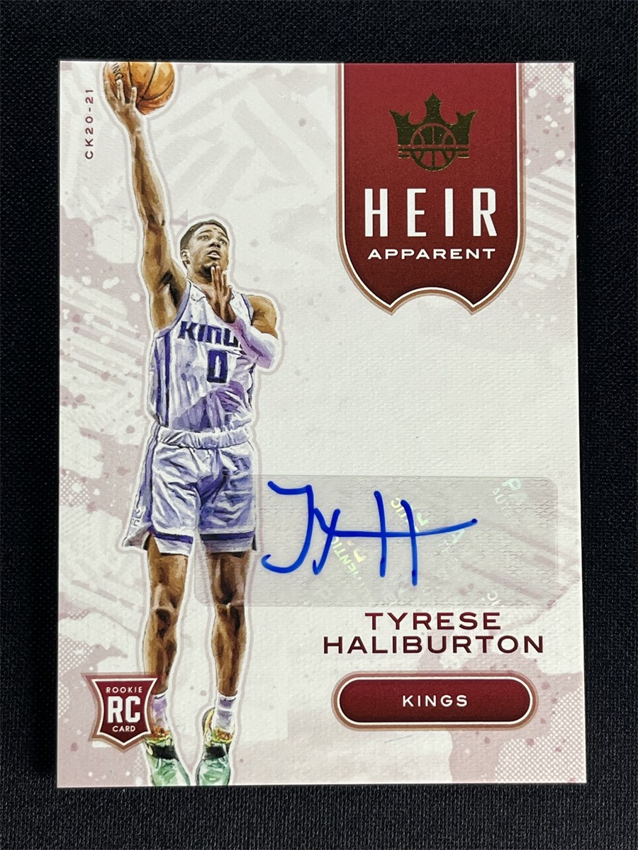 2020-21 Panini Court Kings Tyrese Haliburton Heir Apparent Auto RC Rookie /99