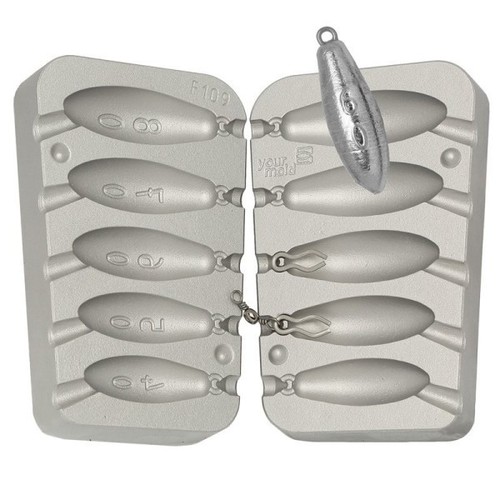 Moule à Plombs Montre Alciumpeche – 40/50/60/70/80 Gr, Modèle B8 (MOU037)