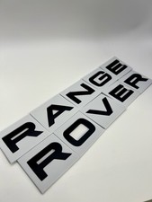 Fits RANGE ROVER SPORT Bonnet Boot LETTERING Matte Black Badge VOGUE | FAST 🚚