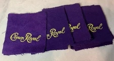 Crown Royal Whiskey Purple Quilt Squares 4 x 4 Set Of 11