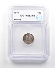1916 Mercury Dime MS62 FB ICG Beautiful Tone *6316