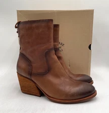 Kork-Ease CHERNA K70006 Women's NEW Rear Lace-Up Boots Brown US Size 9.5