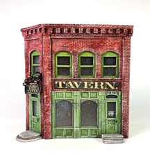 Model RR Building FLAT Background Scenery "Tavern Bldg" Choose size N-HO-O