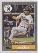 2022 Topps Update 1987 Topps Baseball Black 5/299 CJ Abrams #87TBU-10 tg7