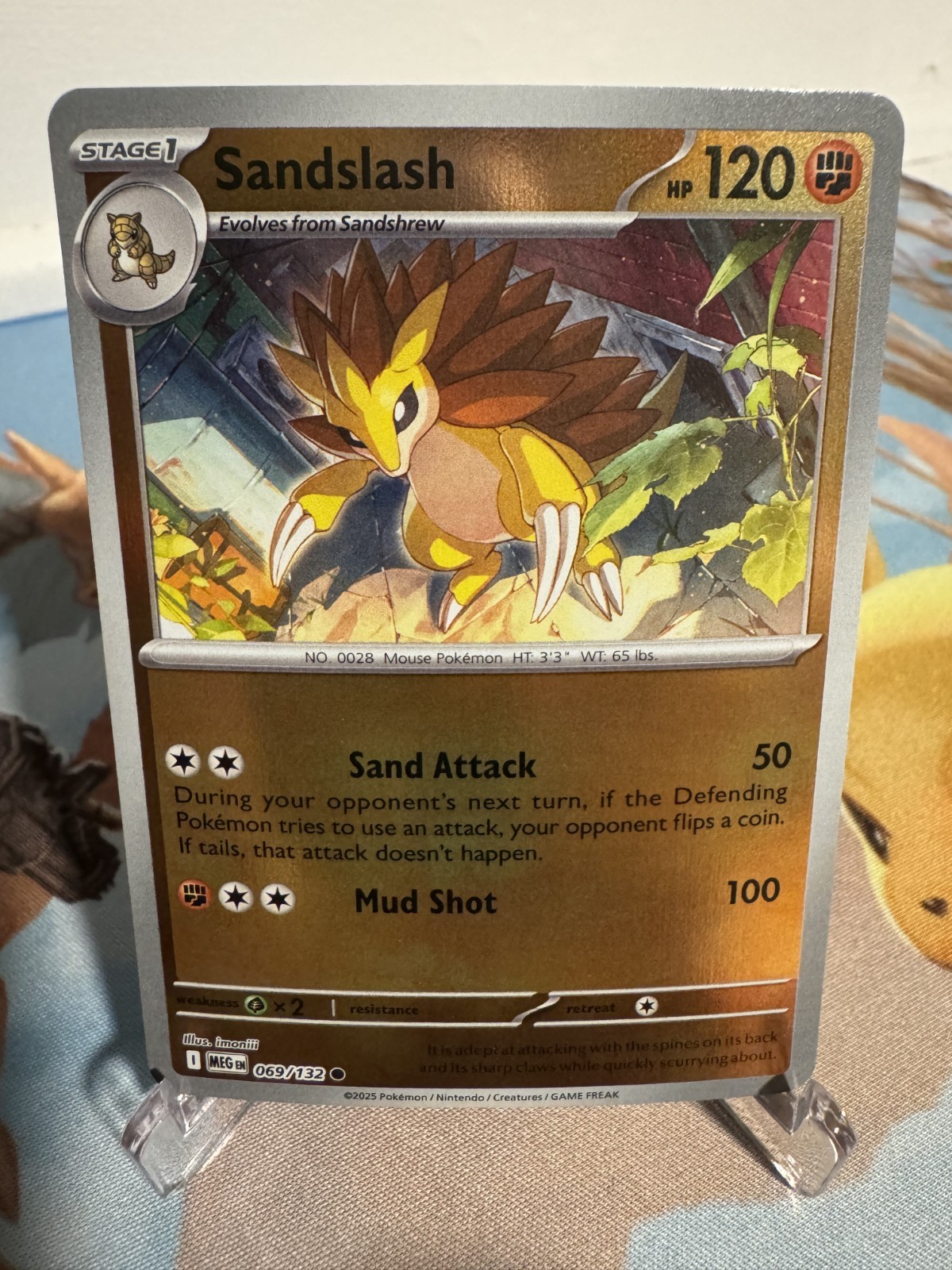 Pokémon TCG - Sandslash 69/132 Reverse Holofoil - Mega Evolution Base Set