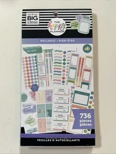 The Happy Planner Me & My Big Ideas : Wellness 736 pc