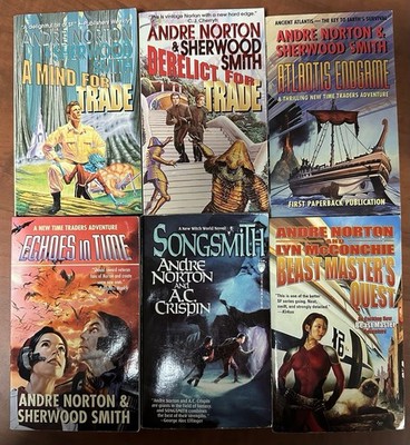Andre Norton (6) VTG Paperback Book LOT #3, Beast Master, Songsmith, Time Trader