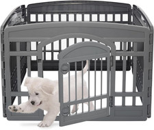 , Recinto per Cani Da Interno, Plastica, Parco, per Cucciolo, Gatti, Animali Dom