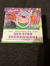 Dr. Squatch Ltd Ed. Bar Soap Spongebob Sea Star Shenanigans Patrick 5oz