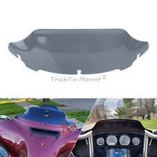 7"Smoke Wave Windshield Windscreen For Harley Touring Street Glide Special FLHXS