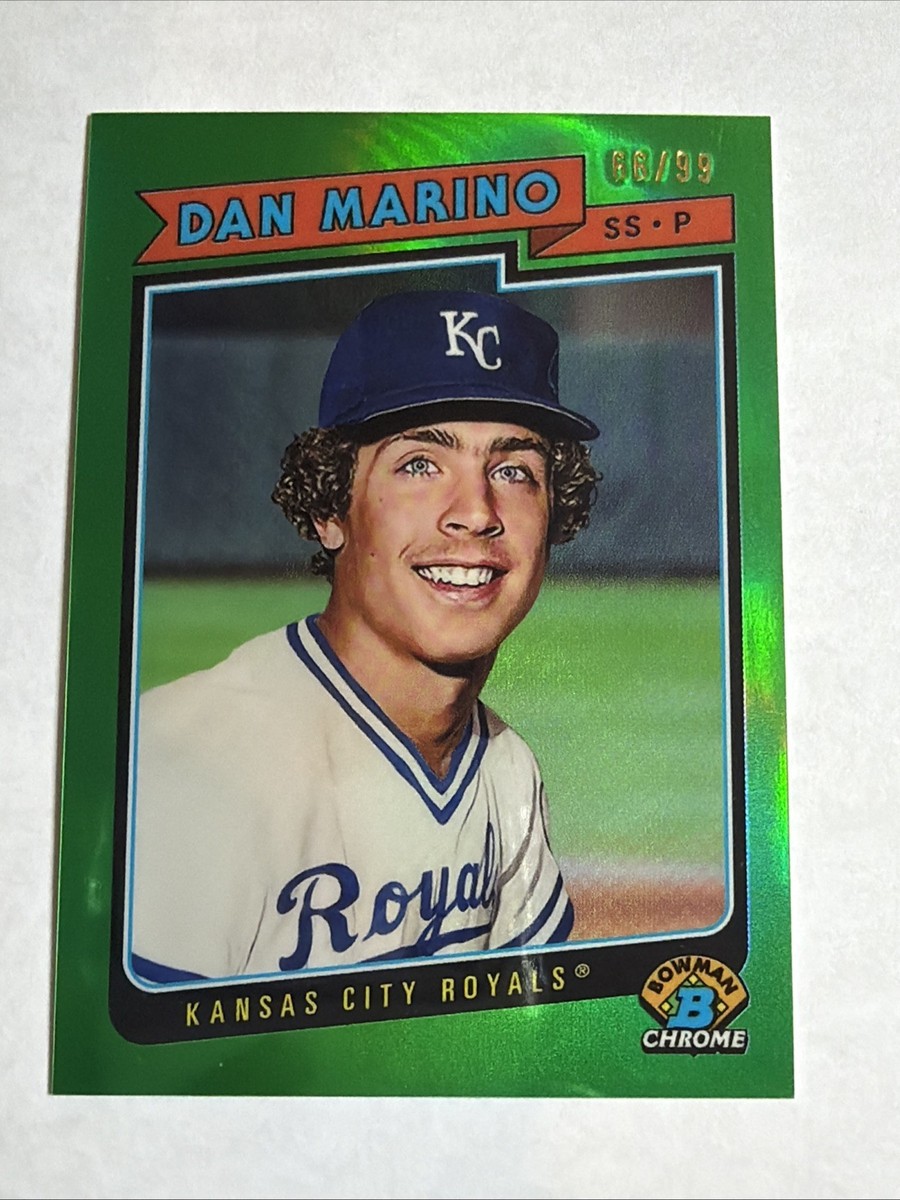 2025 Bowman Draft Chrome Green Refractor Dan Marino 66/99 RC SP 