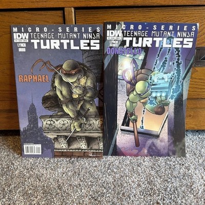 Teenage Mutant Ninja Turtles Microseries Raphael #1 2012 IDW Donatello #3 Lot