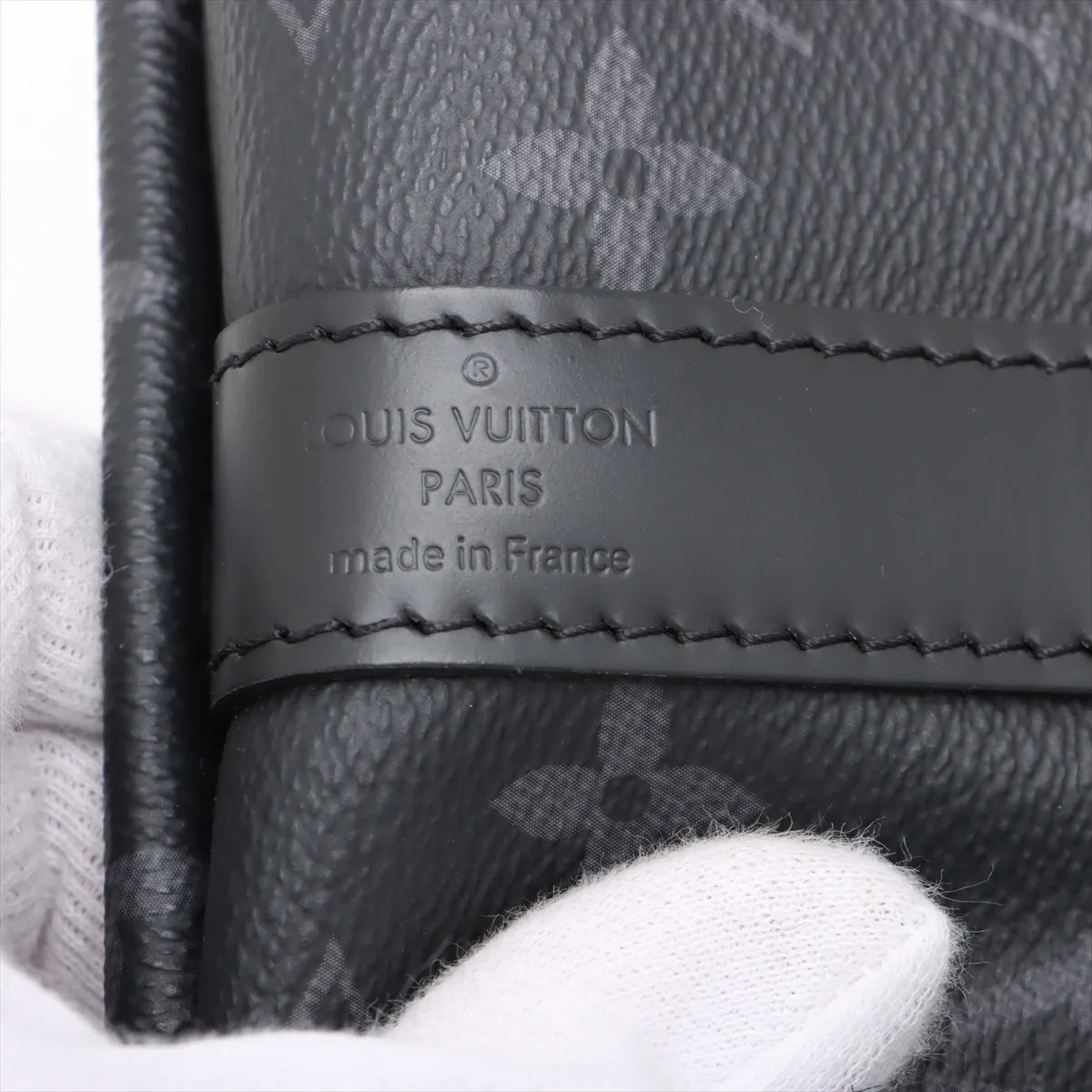 Louis Vuitton Monogram Eclipse Keepall Bandrière … - image 10