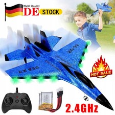 Aerei RC Aereo RTF telecomandato con luce notturna LED 2,4 GHz con 2 batterie