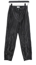 NA-KD Women's Suit Trousers UK 8 Black Other with Polyester Tapered Dress Pants