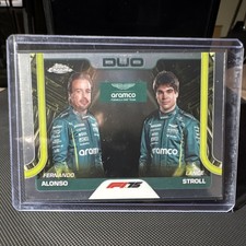 2025 Topps Chrome Formula 1 Duo Alonso Stroll Aston Martin F1 Card #168