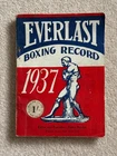 1937 Everlast Boxing Record, Edited by Eddie Borden, RARE