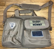Tactical Baby Gear Messenger Diaper Bag, Brown, Shoulder Strap Perfect Condition