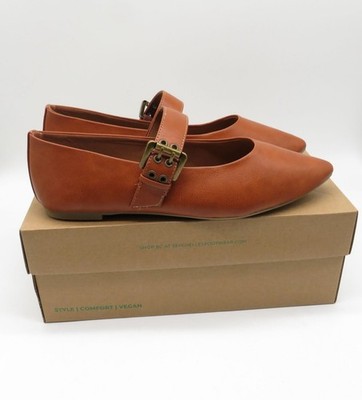 BC By Seychelles Spinning Around Chestnut Flats Buckle Strap Size 11 NWB