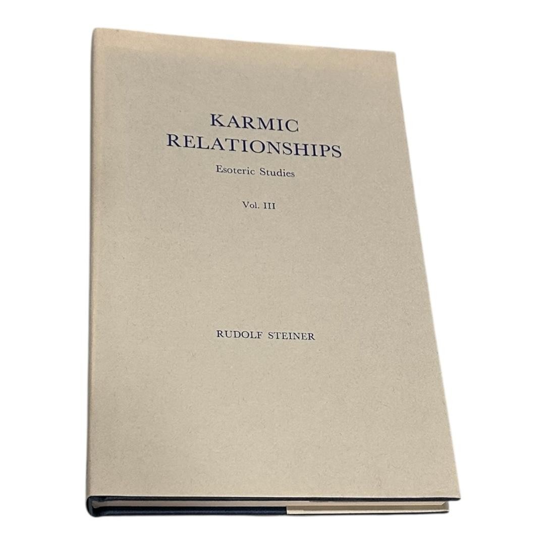 Karmic Relationships Esoteric Studies Vol III Rudolf Steiner 1977 Hardcover