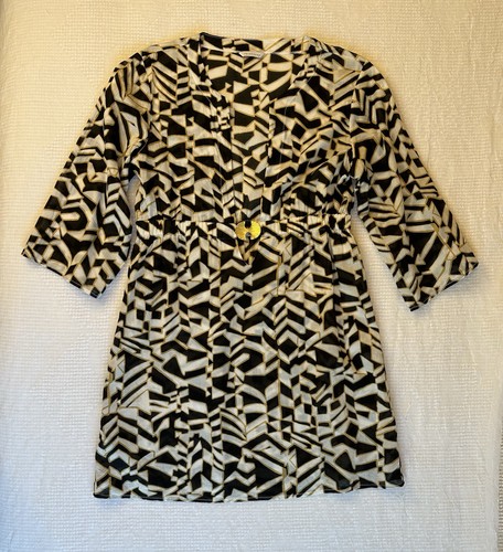 Trina Turk Damen Strandkleid Badeanzug Coverup Gr. M schwarz weiß Tunika #4PT - Bild 3 von 13