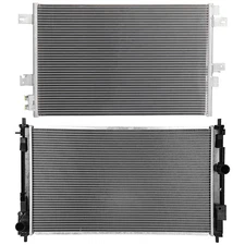 Cooling Radiator and AC Condenser For 2008-2014 Dodge Avenger Jeep Patriot 2.4L