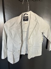 NWT Osh Kosh B'Gosh Girls Toddler Beige Button Front Jacket Size 4T