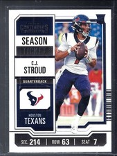 2023 Panini Contenders Season Ticket C.J. Stroud #40 RC Rookie Houston Texans