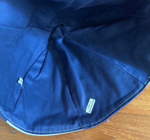 Vintage 1980's ADIDAS Bucket Style Sun Hat (BLUE/WHITE) Made In Hong Kong - Picture 3 of 3