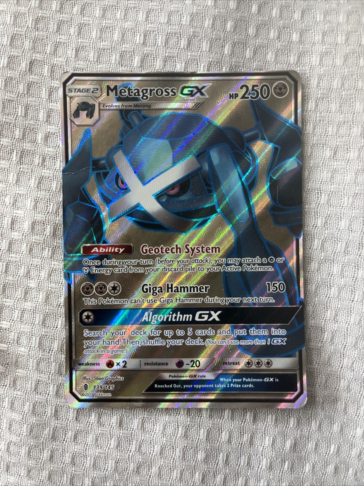 Metagross GX (Full Art) 139/145 Sm-Guardians Rising Holo