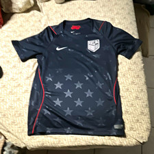 Nike USA Soccer Jersey Dri-FIT Blue Stars Size L