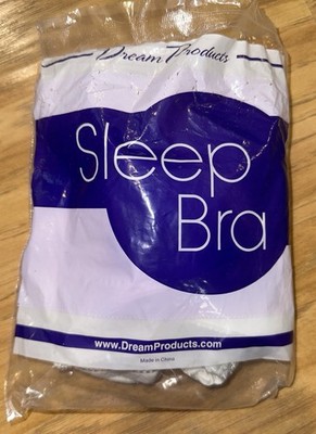 Dream Products Sleep Bra Sz 46 White Comfort Soft Wireless Support Nightwear