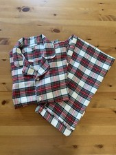 Pottery Barn Kids adult Morgan Plaid loose fit Christmas Pajamas Size S EUC