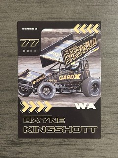 Carte collezionabili Dayne Kingshott World of Outlaws SprintCar Sprint Car USAC Racing